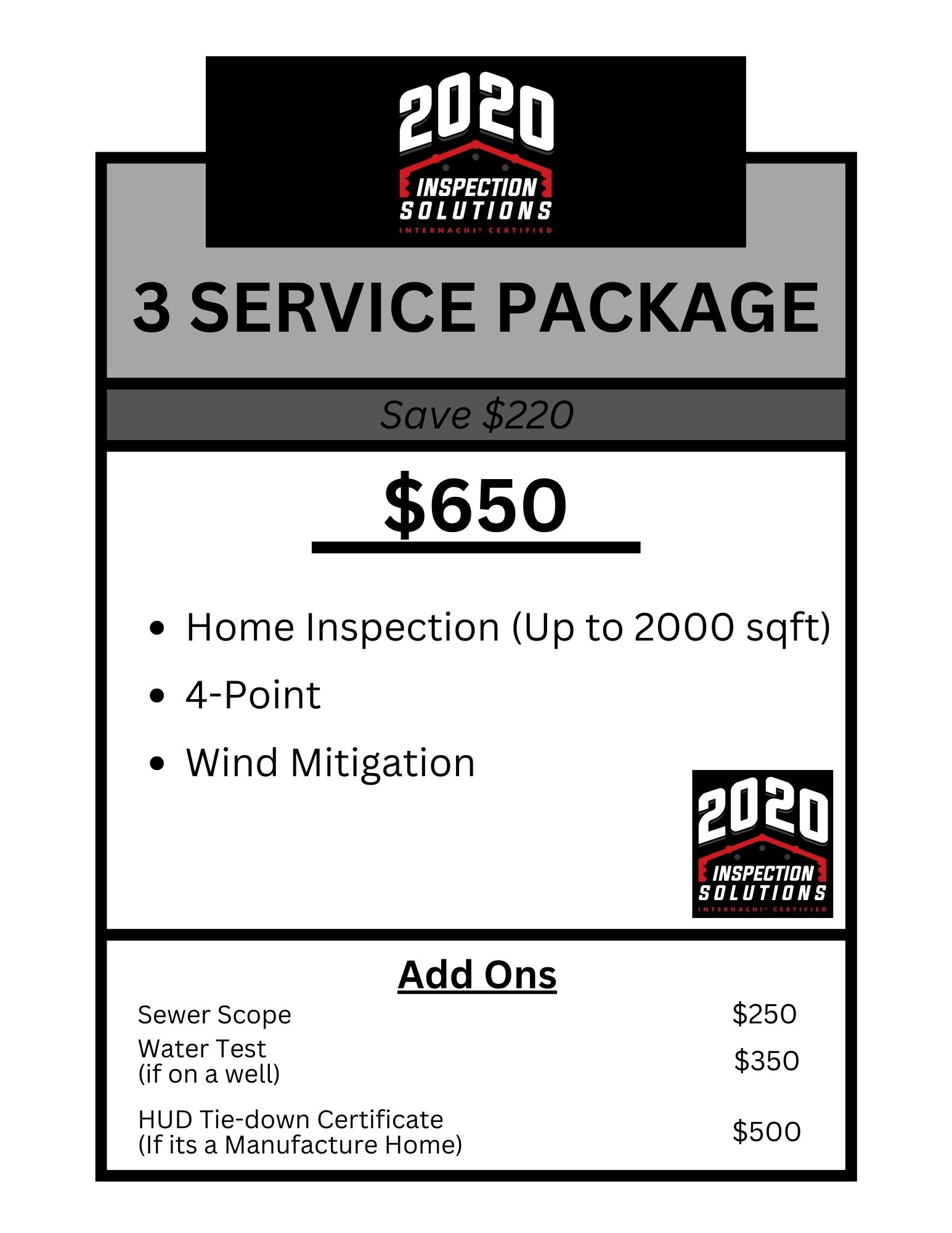 3 Service Inspection Package